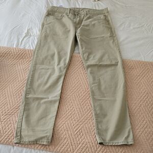 Levis 502 Men's Beige Khaki Casual Pants Jeans 34x34 All Seasons Tech